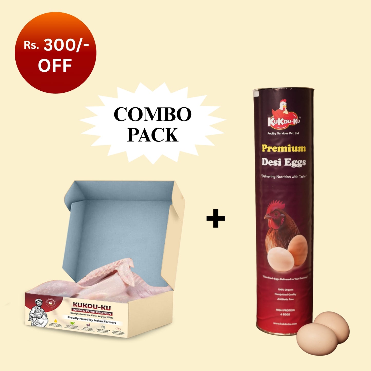 Premium Desi Chicken + Desi Egg Combo Pack